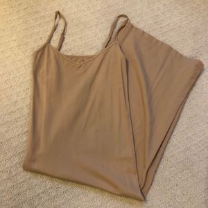 Free people nude midi slip